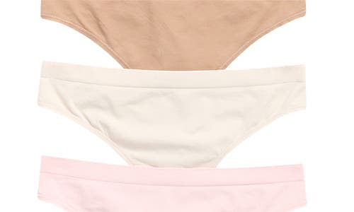 Yogalicious Soft Smoothing Seamless 5-pack Assorted Thongs In Multi