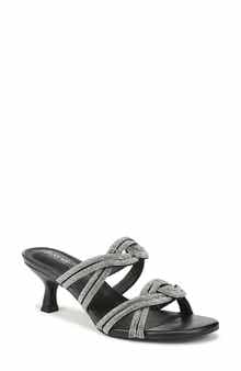 Night Out Crystal Embellished Slide Sandal