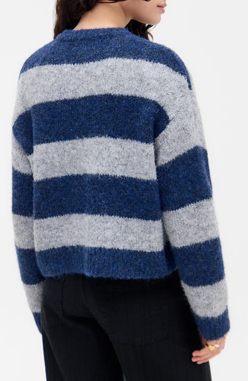 Bdg Urban Outfitters Dakota Stripe Cardigan In Blue