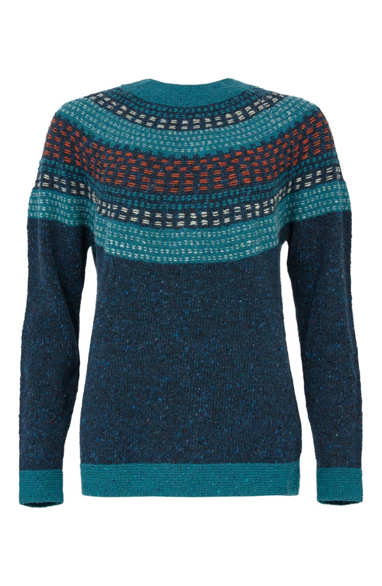 Celtic & Co. Float Stitch Yoke Donegal Sweater, Alternate, color, 