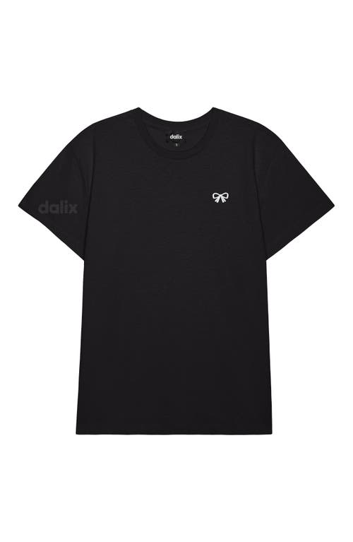 Dalix Womens Bow Lightweight Everyday Tee In Black