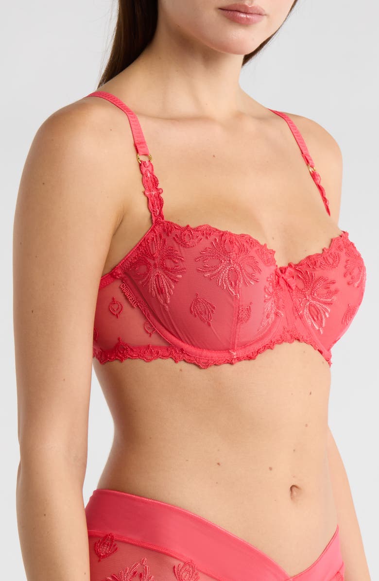 Chantelle Lingerie Champs-Élysées Underwire Demi Bra, Alternate, color, Sweet Velvet