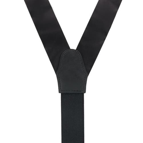 TRAFALGAR TRAFALGAR BIG & TALL DUTTON SOLID COLORED SILK BUTTON END SUSPENDERS
