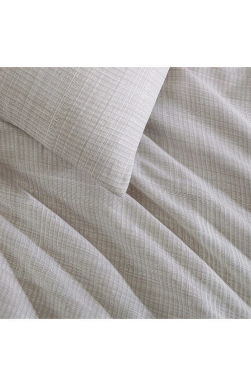 Calvin Klein Textural Rib Duvet Cover & Sham Set In Warm Taupe