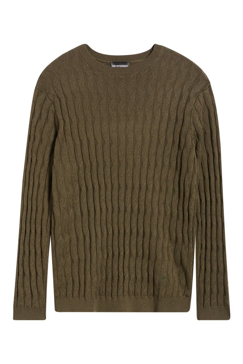 Texture Knit Sweater, Alternate, color, GREEN