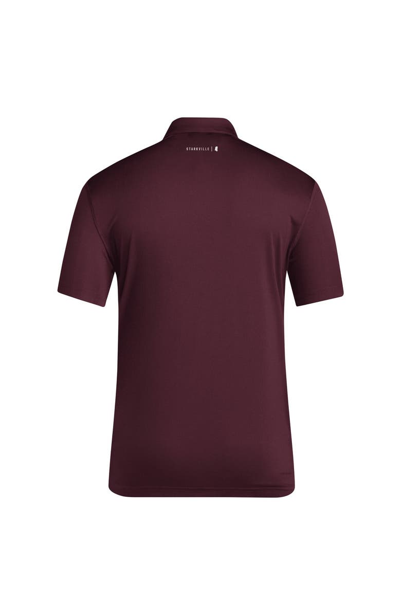 adidas Men's adidas Maroon Mississippi State Bulldogs 2024 Coaches AEROREADY Polo, Alternate, color, Maroon