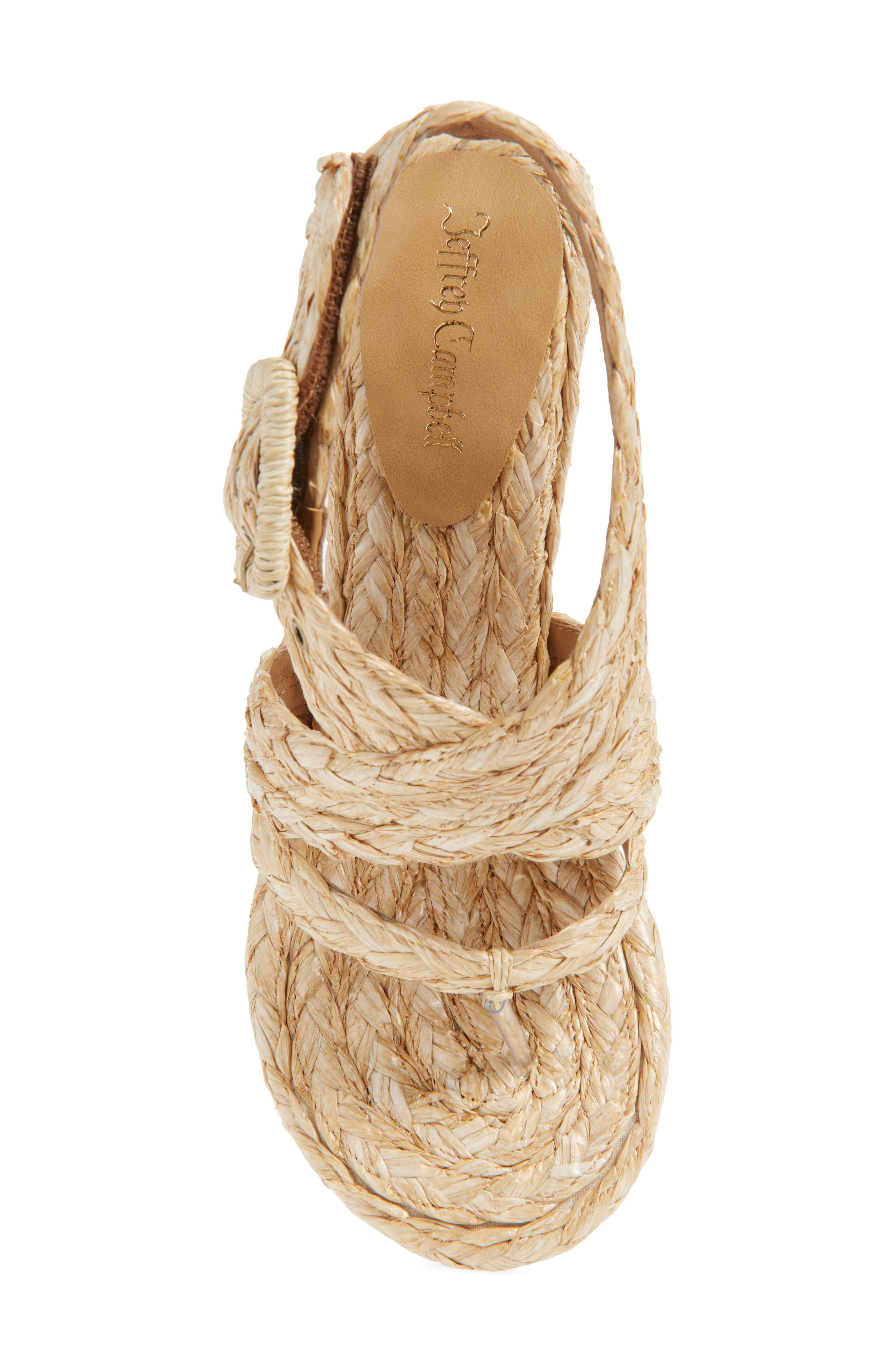 Boreal Raffia Sandal, Alternate, color, WHITE TAN RAFFIA