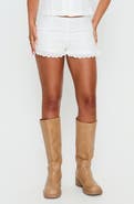 Princess Polly Caily Eyelet Frill Shorts