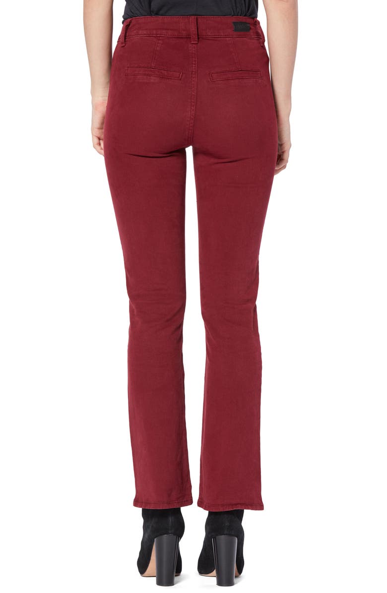 PAIGE Claudine High Waist Patch Pocket Crop Flared Jeans, Alternate, color, Vtg Cabern