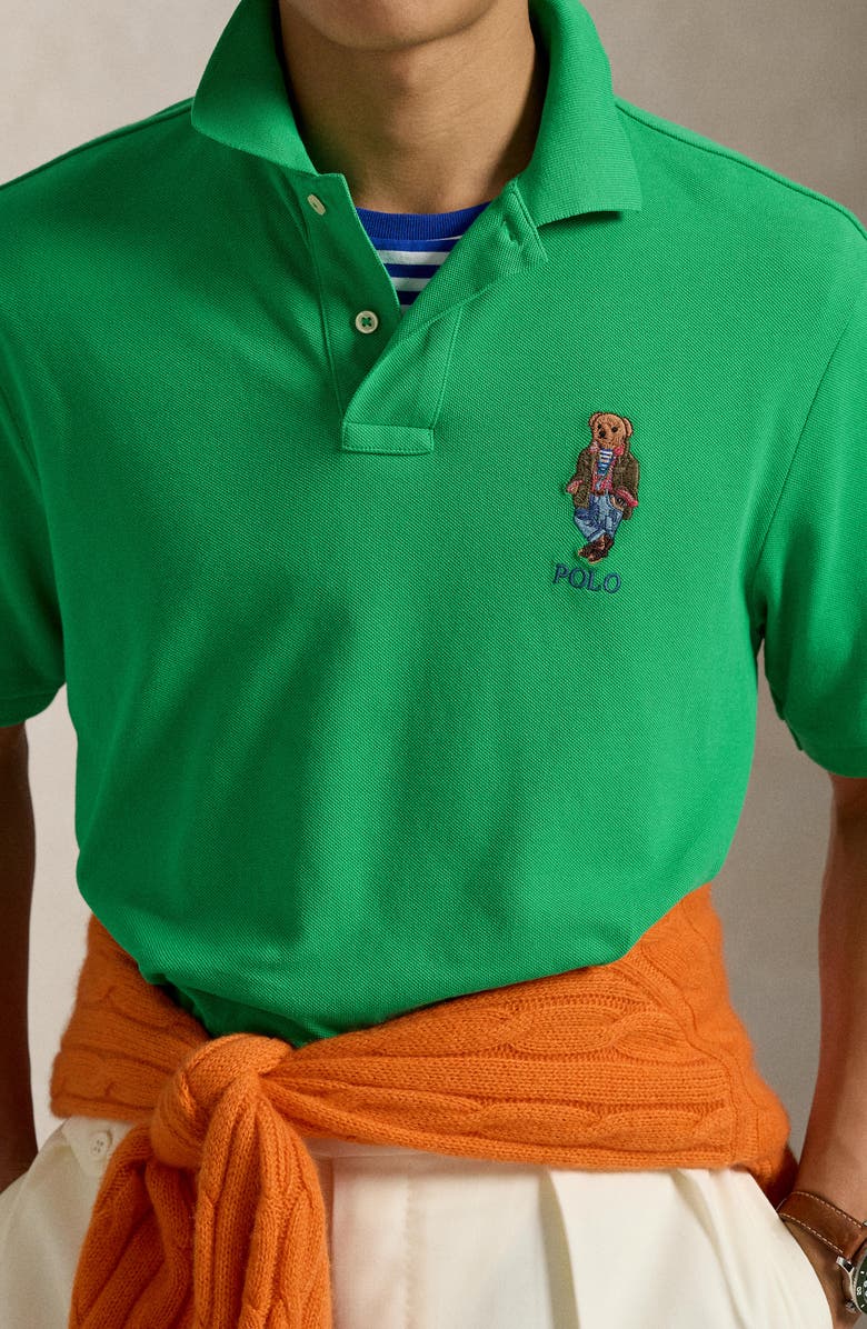 Polo Ralph Lauren Polo Bear Cotton Piqué Polo, Alternate, color, 