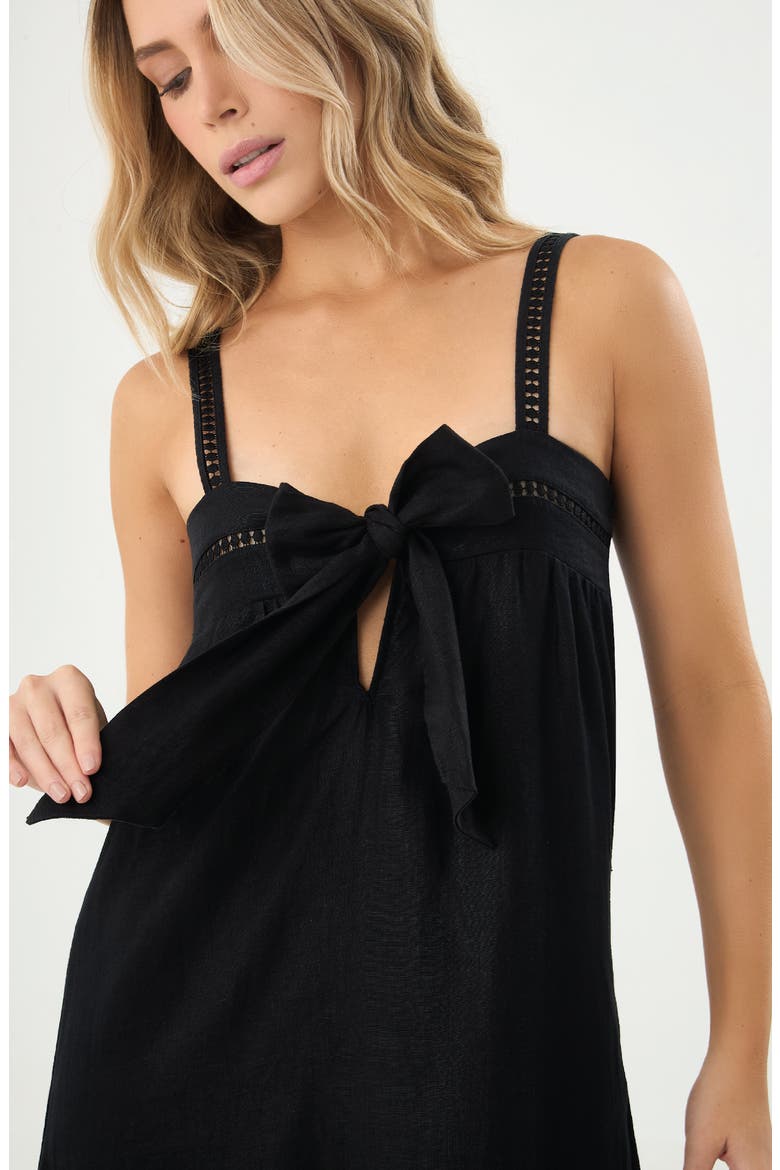 Aria Reversible Cover-Up Maxi Sundress, Alternate, color, BLACK