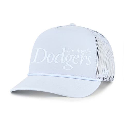 Men's '47 Light Blue Los Angeles Dodgers Foundation Script Hitch Adjustable Trucker Hat