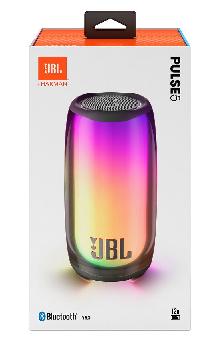 JBL Pulse 5 Waterproof Bluetooth<sup>®</sup> Speaker, Alternate, color, Black