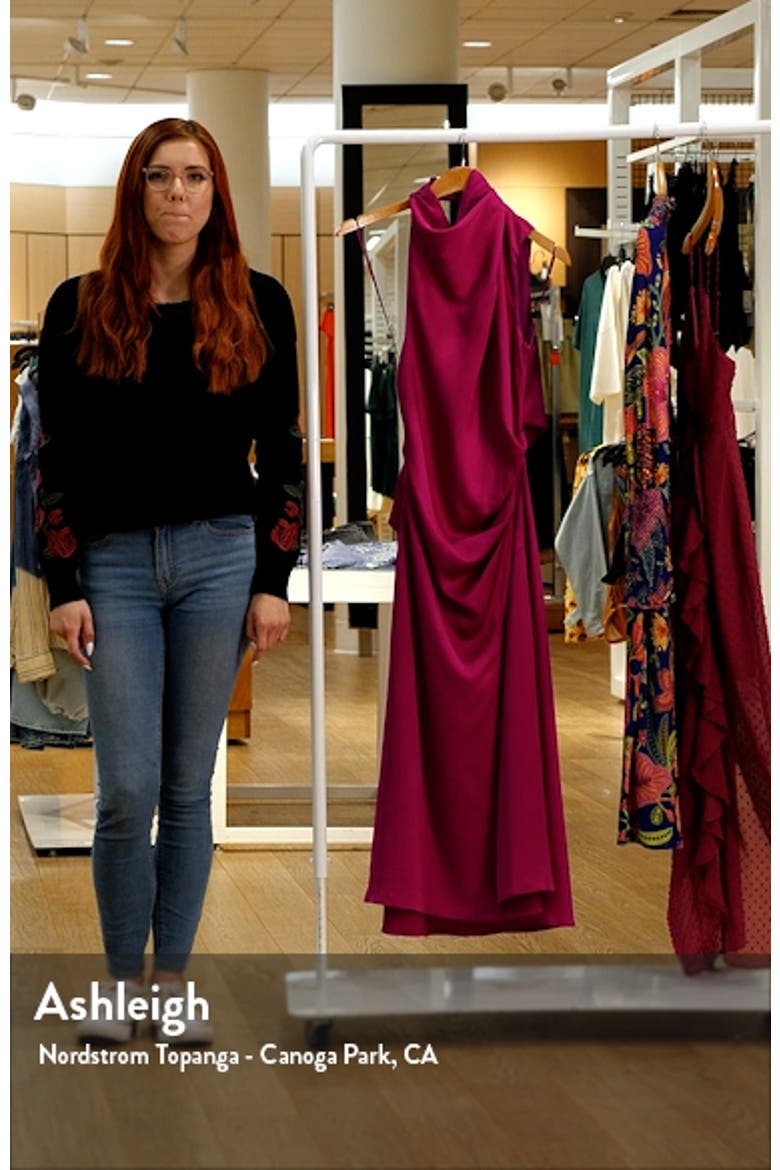 Robbia Sleeveless Turtleneck Midi Dress video