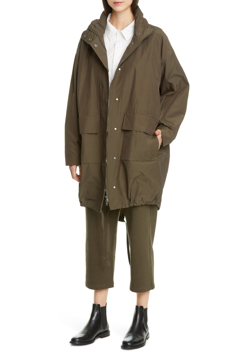 Fishtail Organic Cotton Blend Anorak (Nordstrom Exclusive), Alternate, color, SURPLUS
