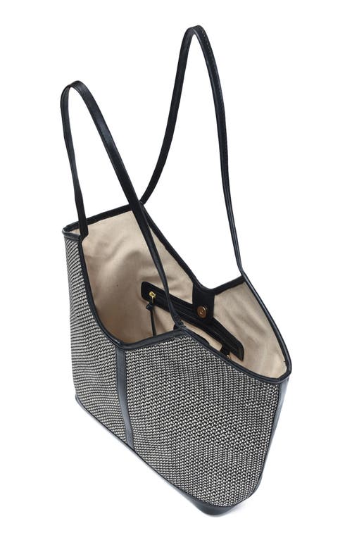 Jelavu Liliana Woven Raffia & Leather Tote Bag