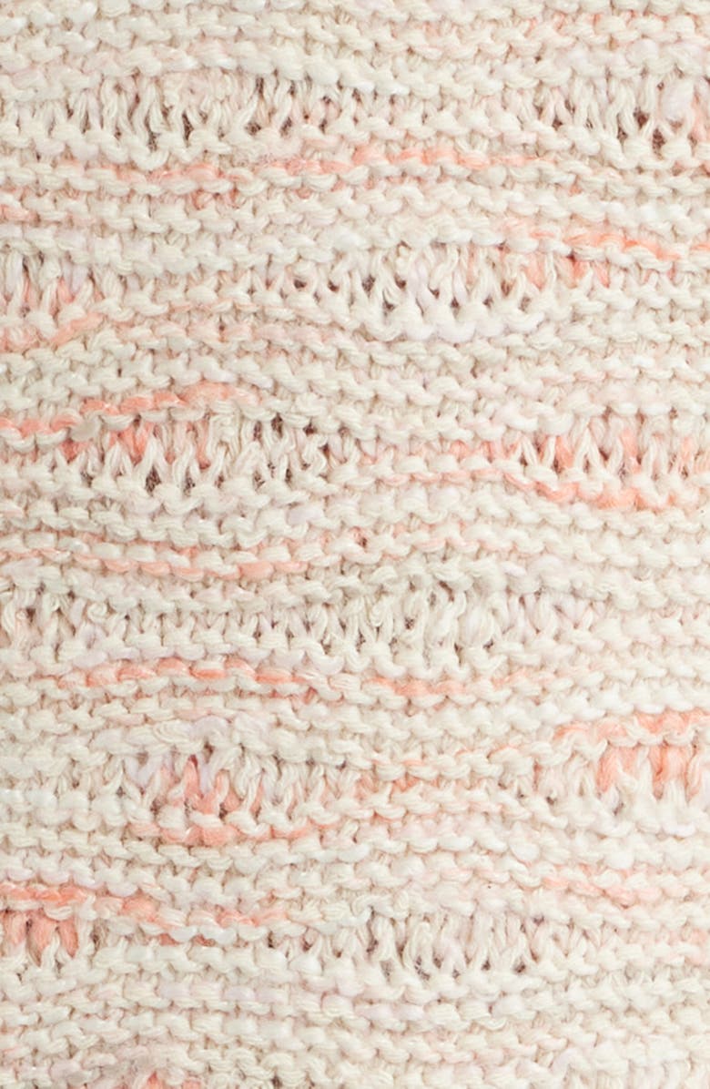 NIC+ZOE Wave Stitch Cotton Blend Sweater, Alternate, color, Pink Multi