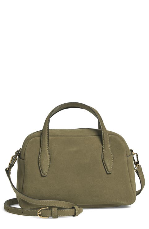 Medium Suede Crossbody Bag