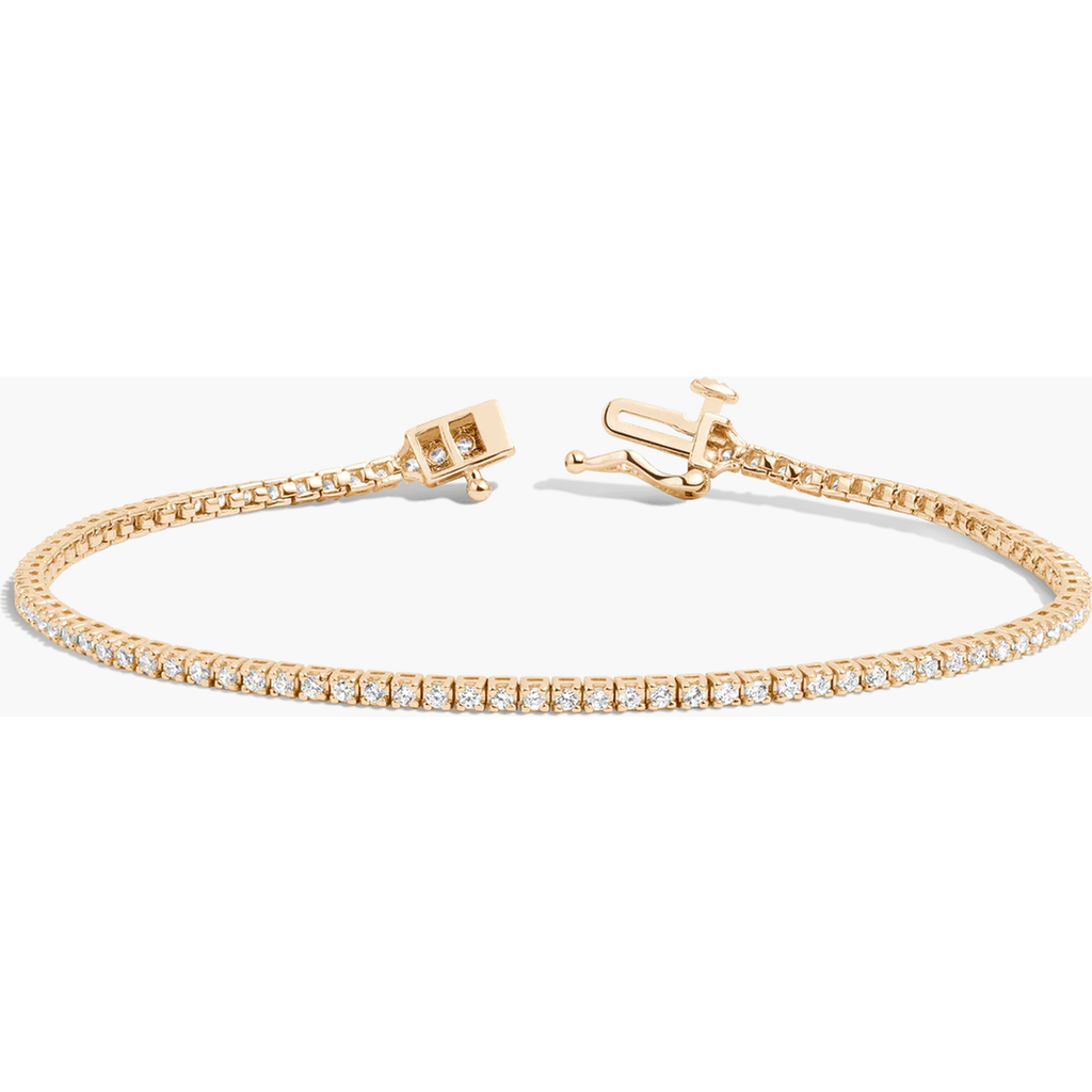 Aurate New York Classic Lab Grown Diamond Tennis Bracelet in 14K Yellow Gold at Nordstrom, Size 6