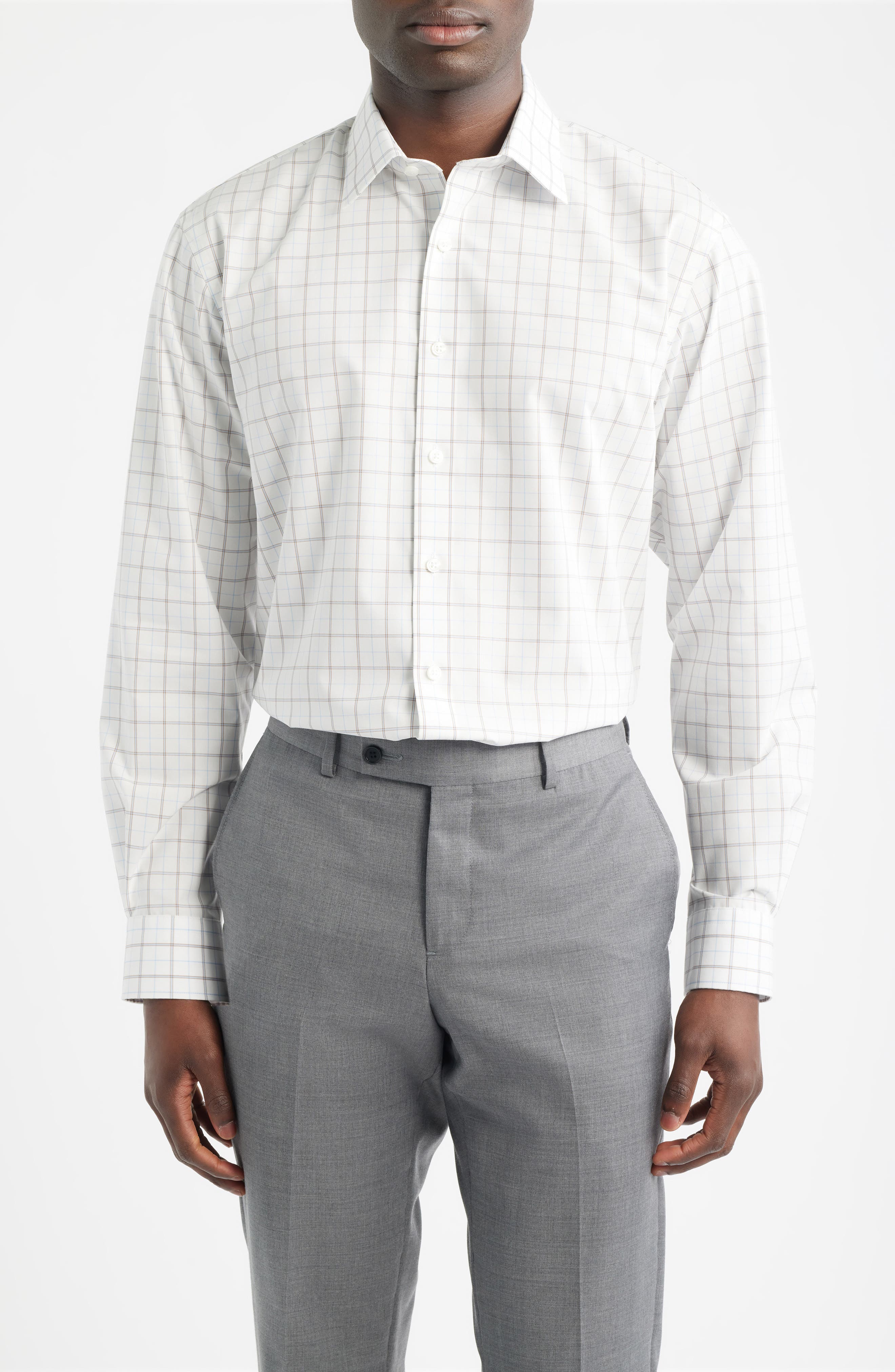 BLUE- BROWN WINDFORD PLAID