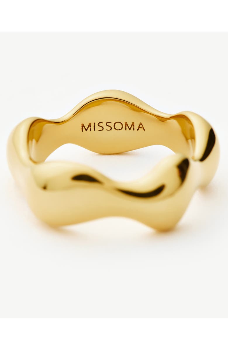 Missoma x Eny Lee Parker Puffy Stacking Ring, Alternate, color, Gold