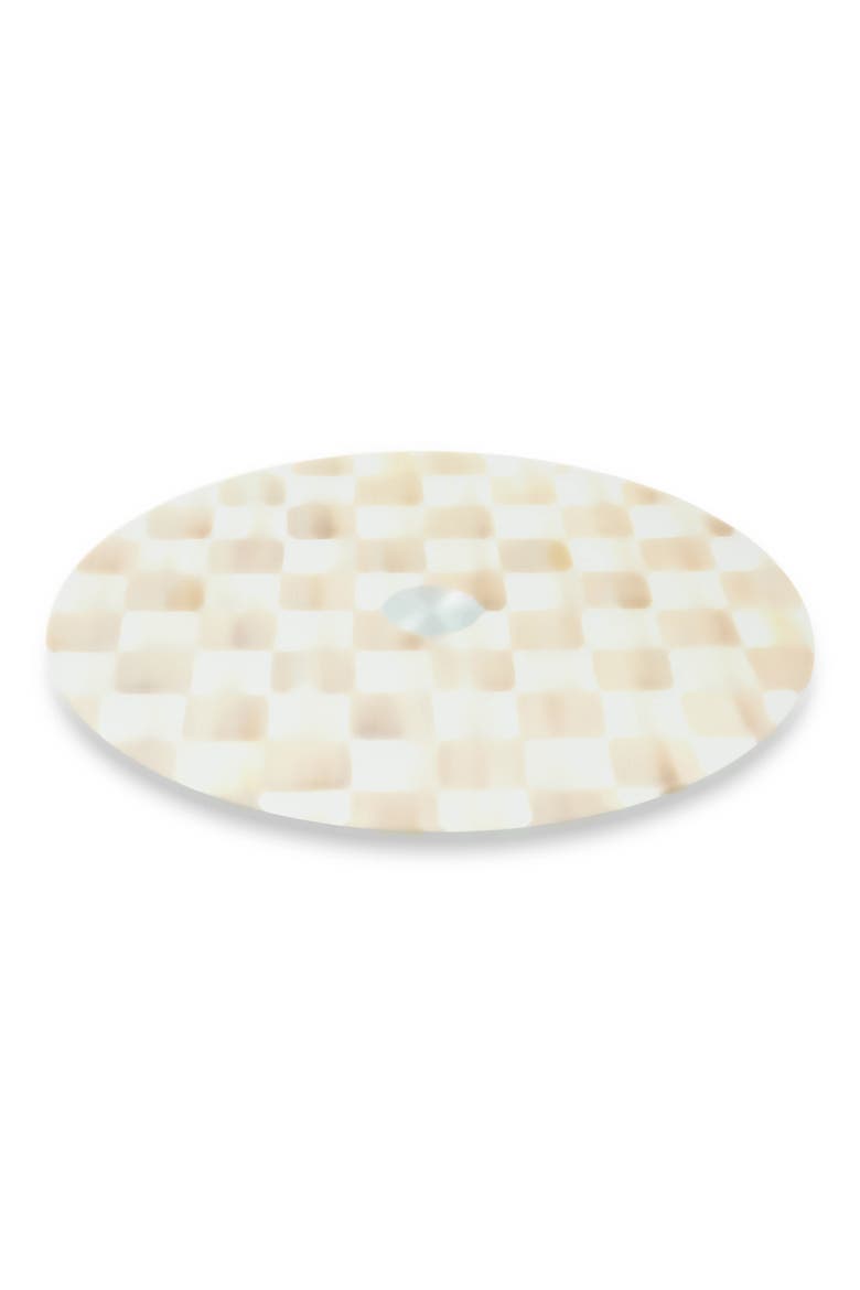 Mocha Check Glass Lazy Susan, Alternate, color, MOCHA