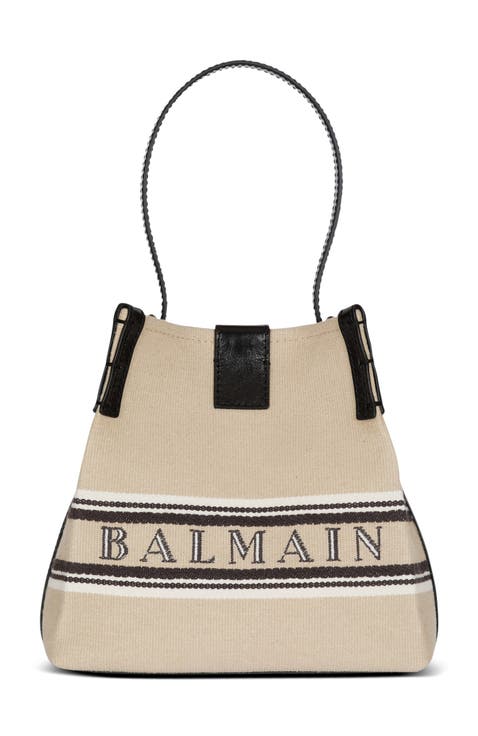 Release Bucket bag in canvas and calfskin
