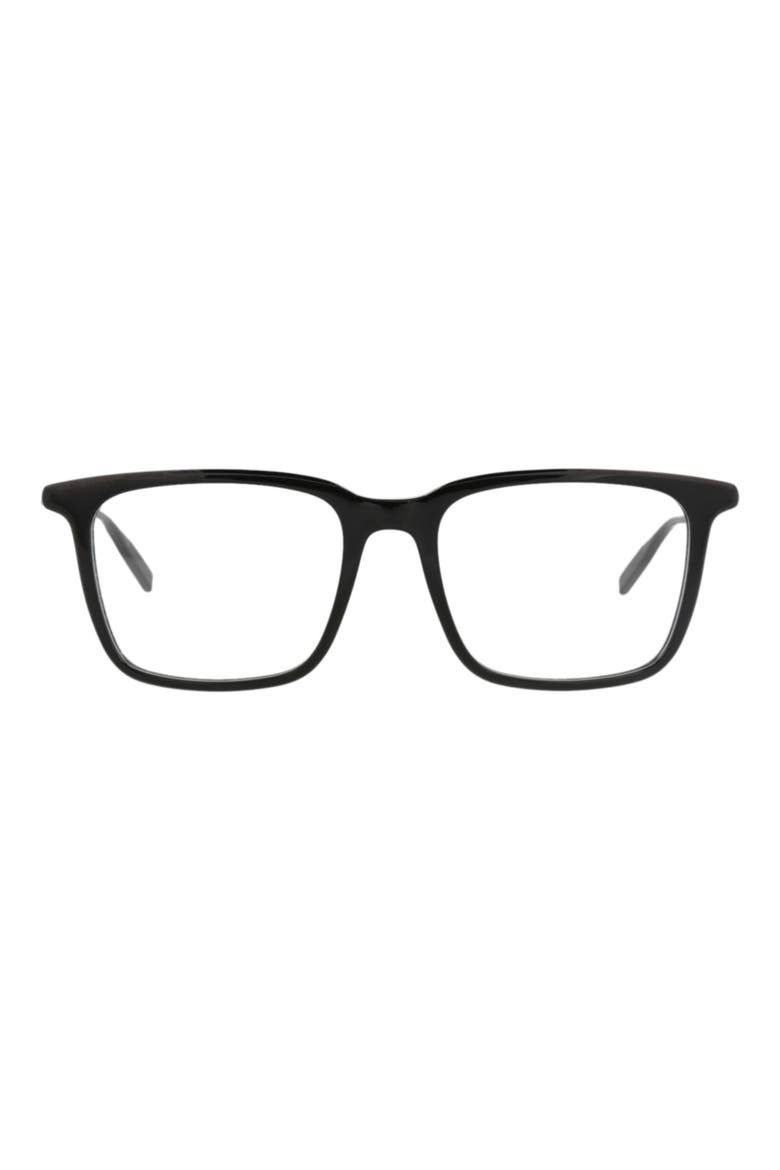 54mm Square Optical Glasses, Main, color, BLACK BLACK TRANSPARENT