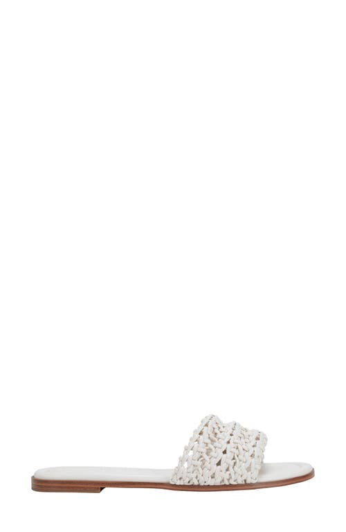 Marc Fisher Ltd Women's Vickee Woven Flat Slide Sandals In Ivory