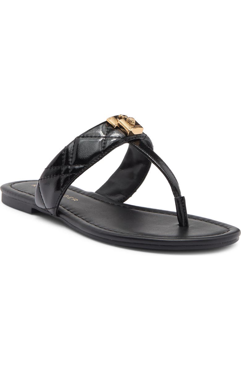 Kurt Geiger London Brixton T-Strap Sandal, Main, color, Black