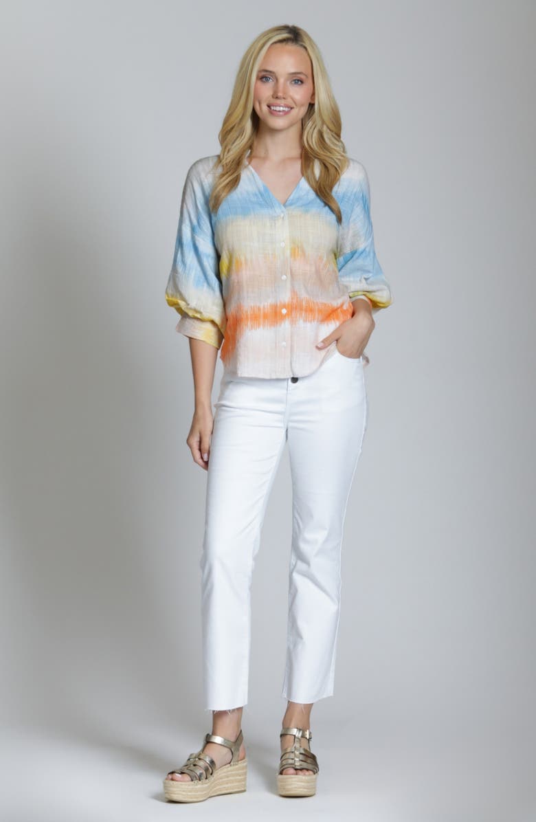 APNY Blouson Sleeve Button-Up Shirt, Alternate, color,