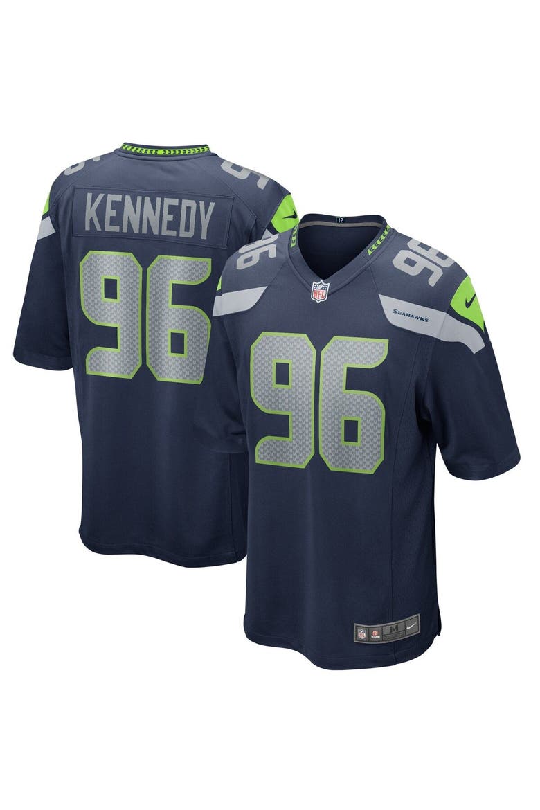 Men's Nike Cortez Kennedy College Navy Seattle Seahawks Game Retired Player Jersey, Main, color, Navy