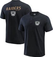 Darius Rucker Collection by Fanatics Men's Darius Rucker Collection by Fanatics Black Las Vegas Raiders Washed Henley T-Shirt