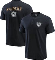 Darius Rucker Collection by Fanatics Men's Darius Rucker Collection by Fanatics Black Las Vegas Raiders Washed Henley T-Shirt