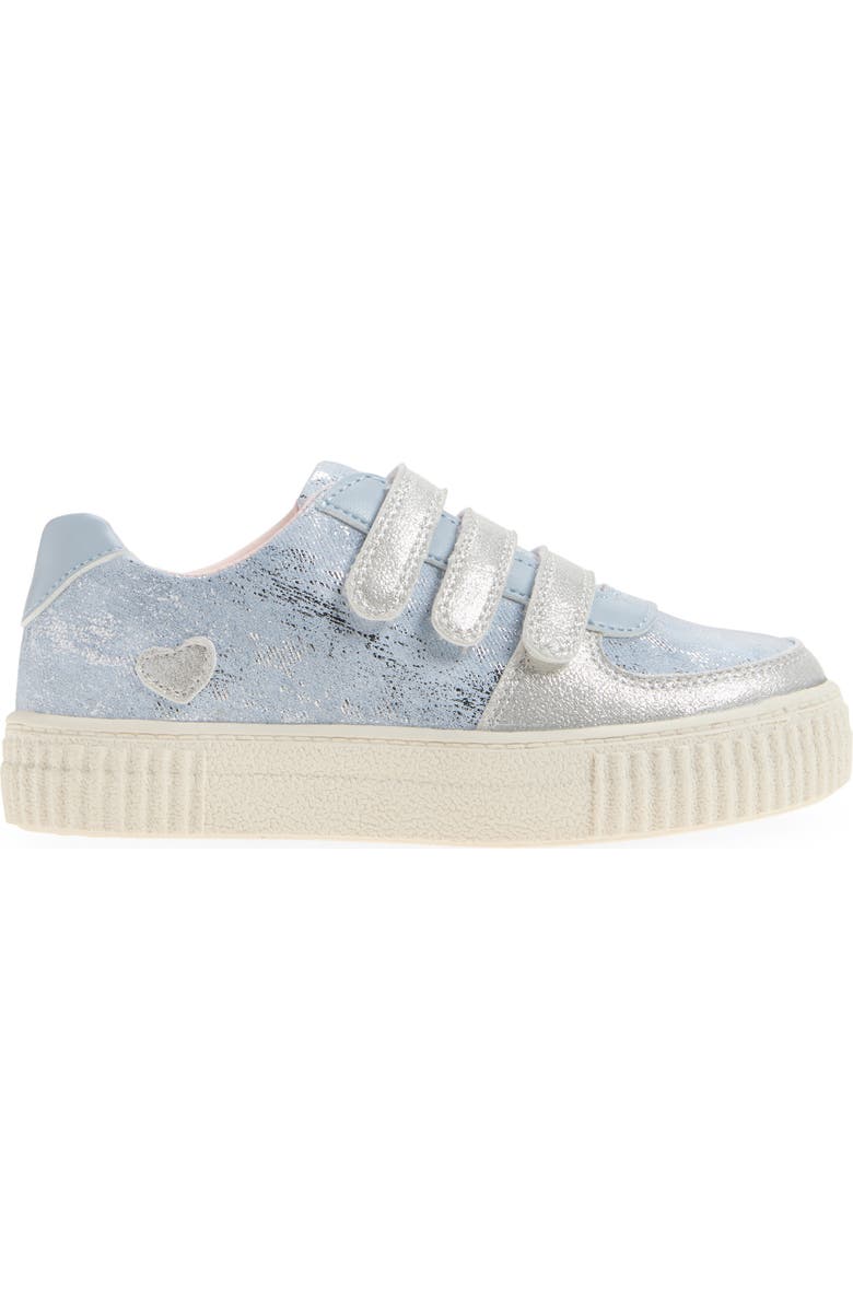 Tucker + Tate Tallulah Glitter Sneaker, Alternate, color, Blue Denim Metallic