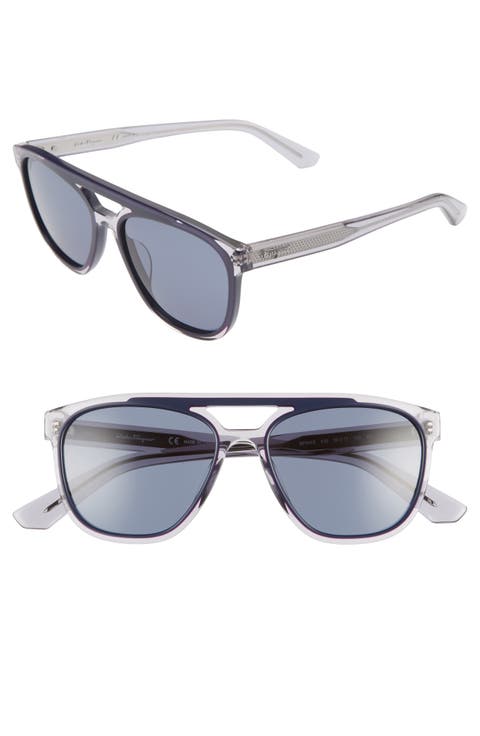 Salvatore Ferragamo 55mm Navigator Sunglasses