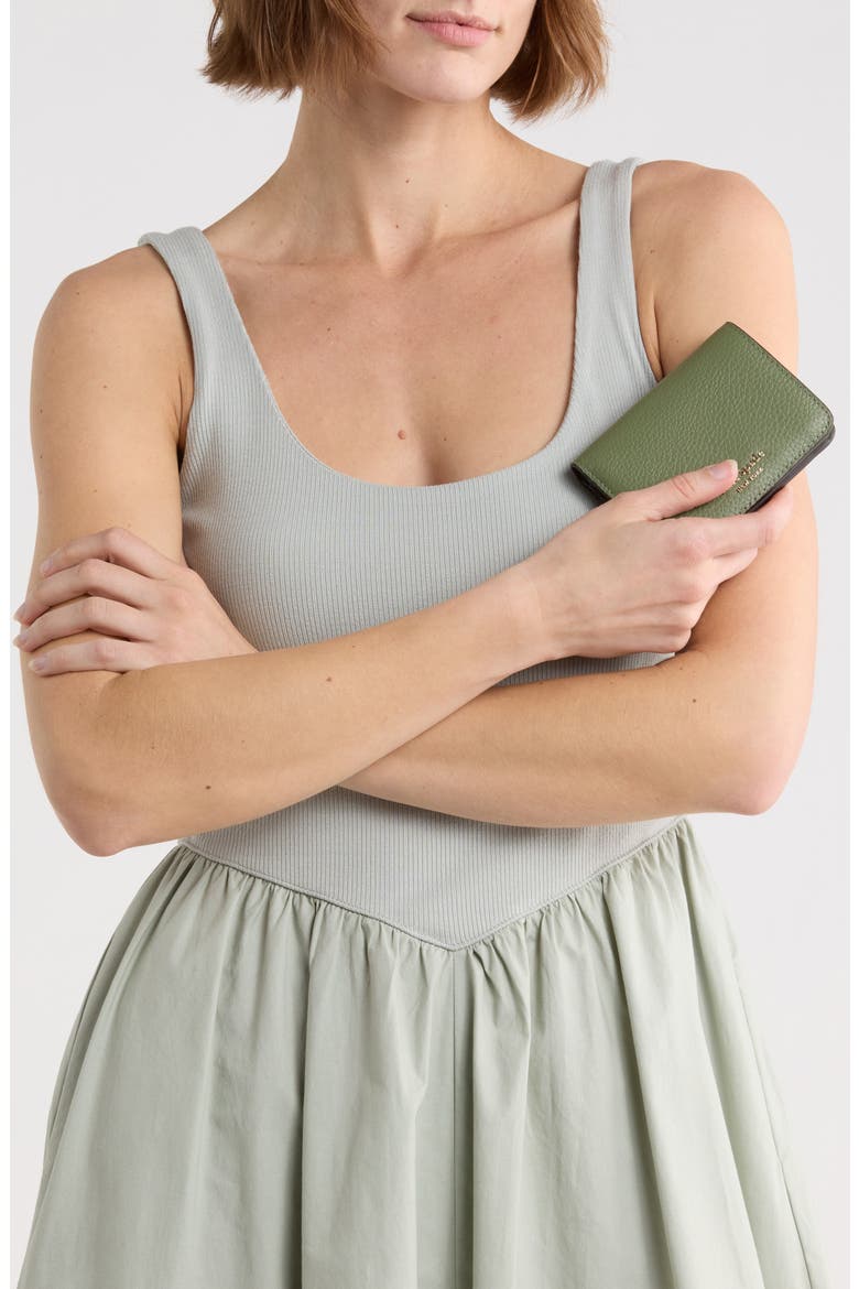 lena small bifold wallet, Alternate, color, CEDAR STAND