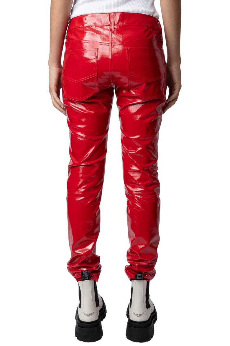 Peko Leather Pants, Alternate, color, JAPON