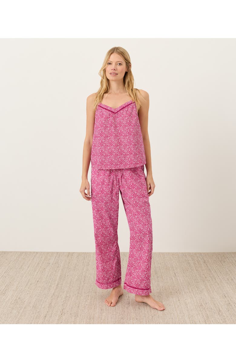 Pact Organic Cotton Breezy Sleep Cami, Alternate, color, Block Print Pink