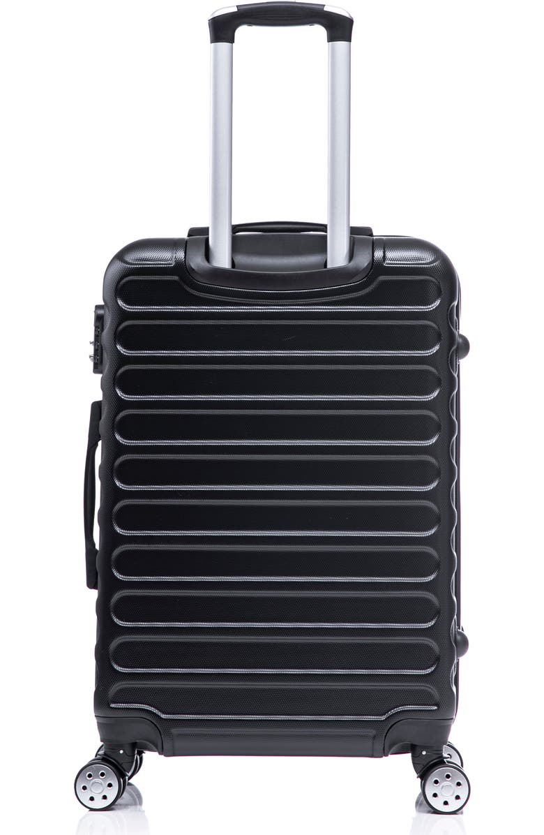 TUCCI Carravia Hardshell 3-Piece Spinner Luggage Set, Alternate, color, Black