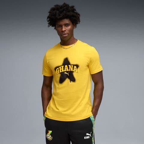 Men's Puma Yellow Ghana National Team ftblCulture T-Shirt