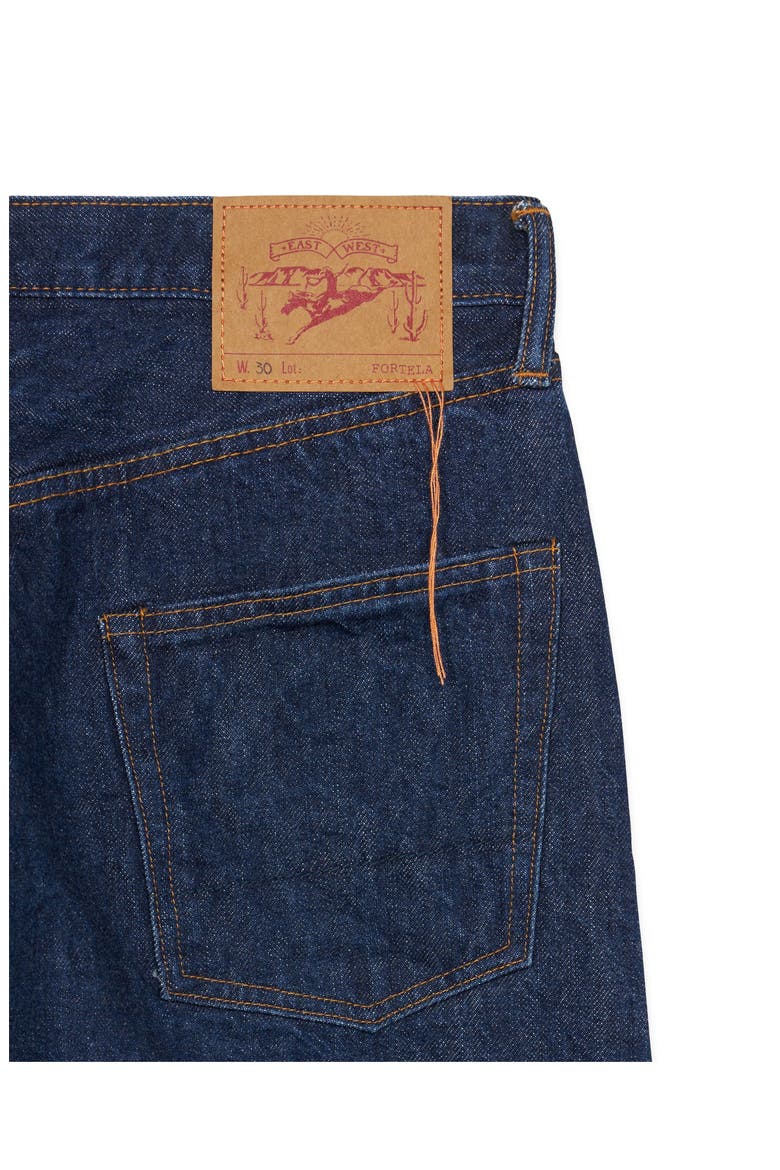 992 Johnny Japan Selvedge High-Waisted 5-Pocket Rinse Wash Denim, Alternate, color, BLUE
