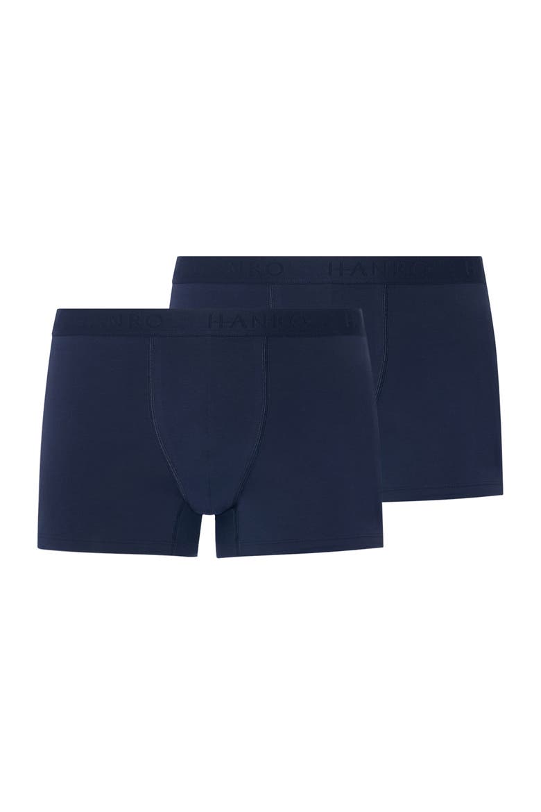 Cotton Essentials 2-Pack Cotton Boxer Briefs, Main, color, Deep Navy/ Deep