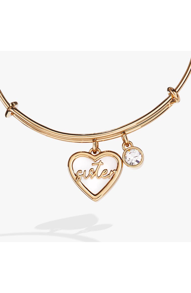 Alex and Ani Sister Bangle Bracelet, Alternate, color, 
