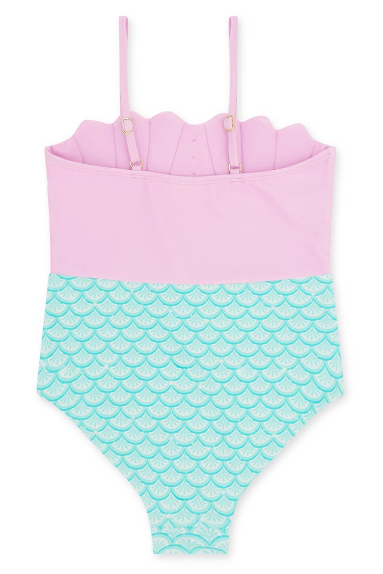 Kids' Sea Star One-Piece Swimsuit, Alternate, color, POP PINK
