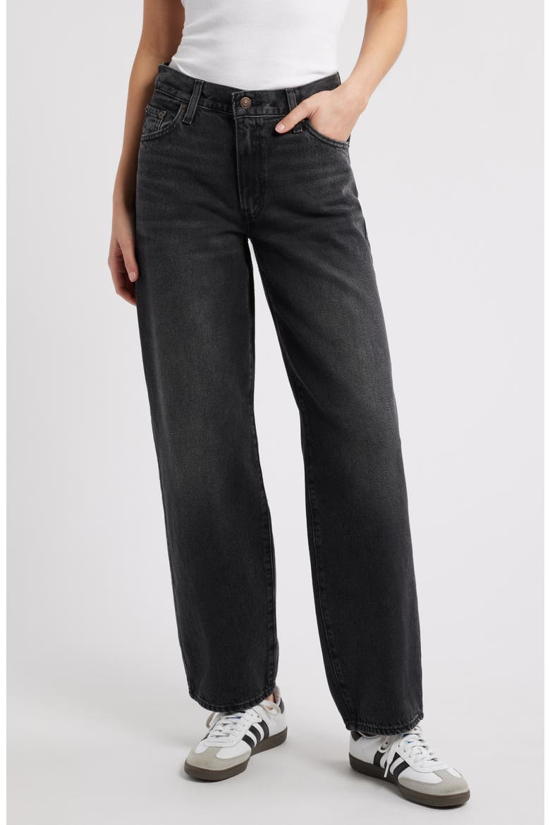 Baggy Dad Straight Leg Jeans, Main, color, SHRINK UP