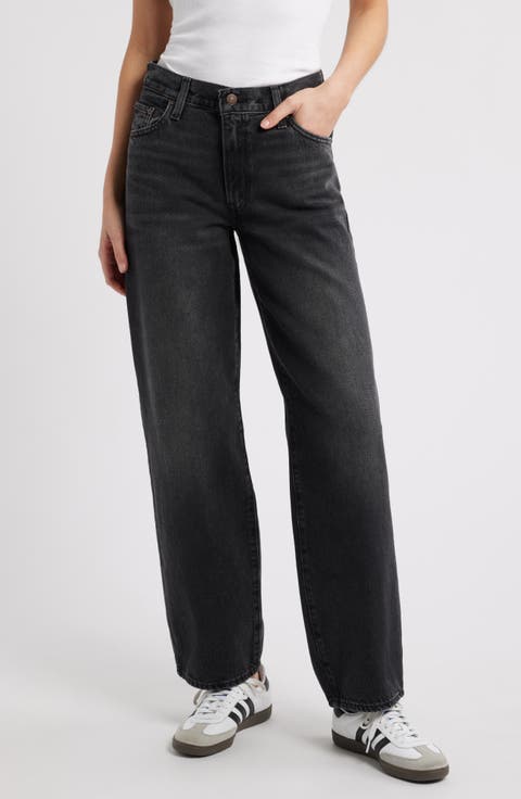 Baggy Dad Straight Leg Jeans (Shrink Up)