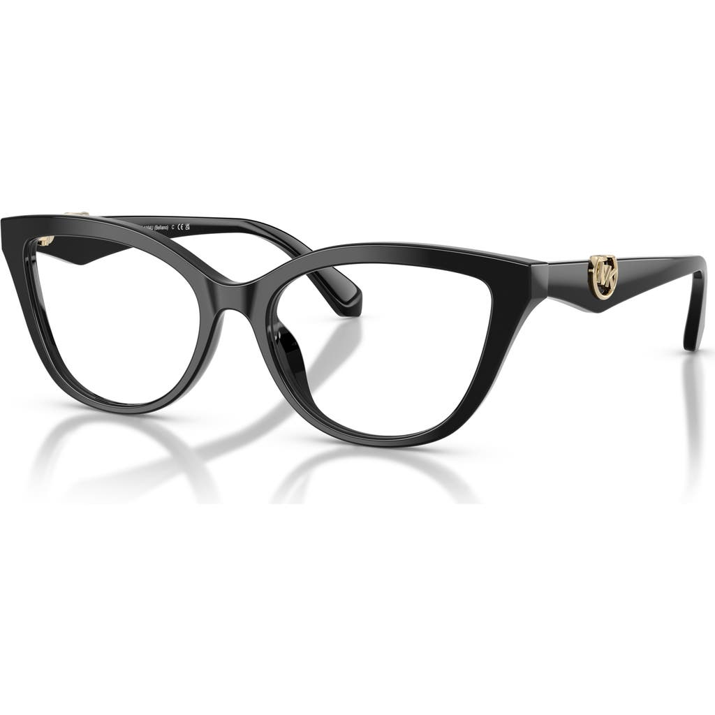 Michael Kors 52mm Cat Eye Optical Glasses In Black