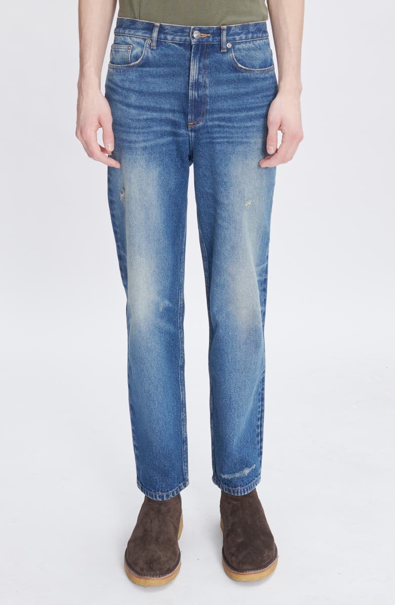 A.P.C. Martin Straight Leg Jeans, Main, color, Washed Indigo