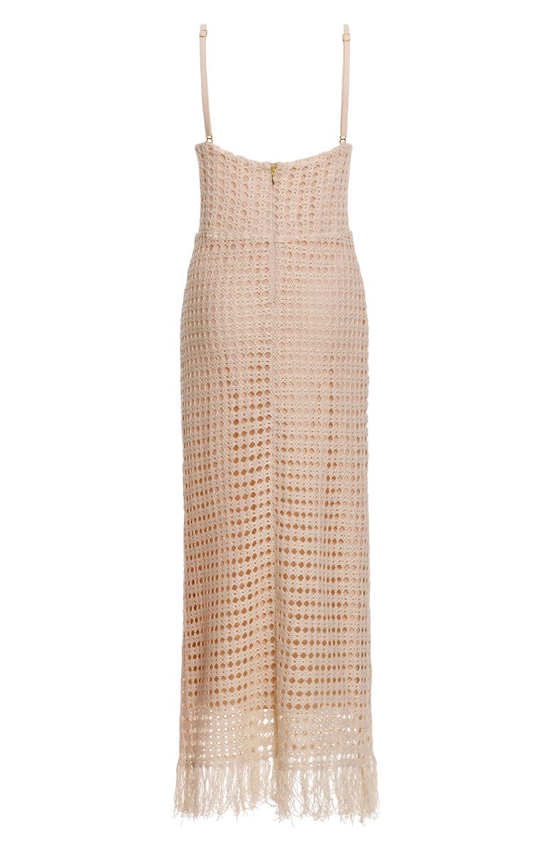 Agua Bendita Lani Harvest Crochet Cover-Up Midi Dress, Alternate, color, 